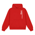 TRACKLIST HOODIE, RED